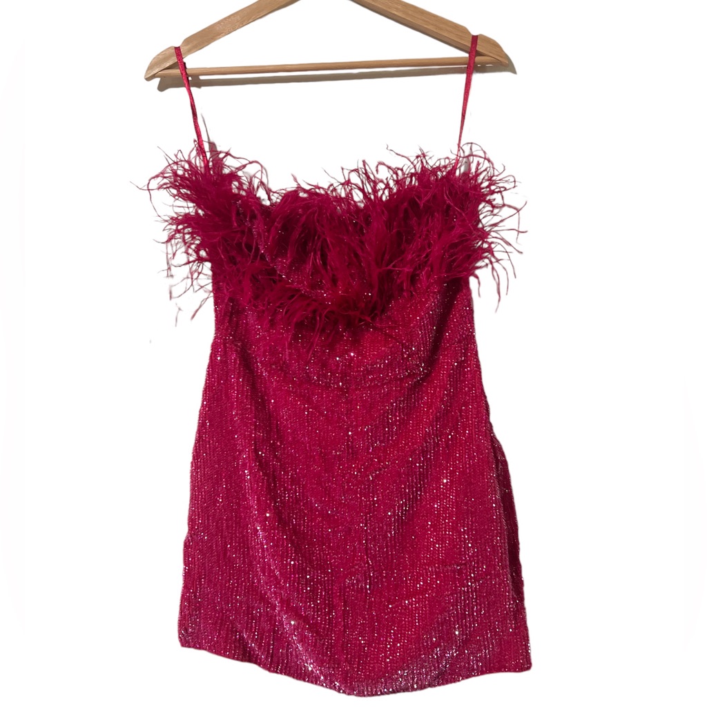 Retrofete Torin Dress In Fuchsia